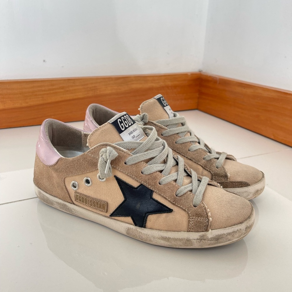 Golden Goose Sneakers with Pink Heel